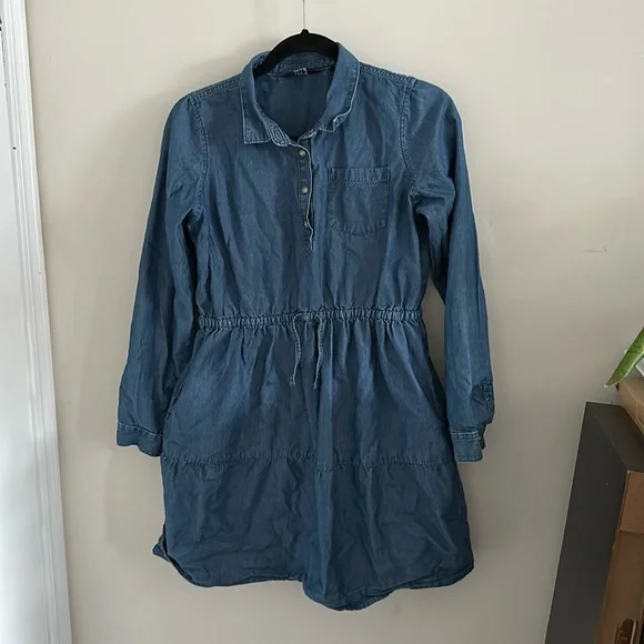Lands' End | Dresses | Lands End Girls Xl Denim Dress | Poshmark